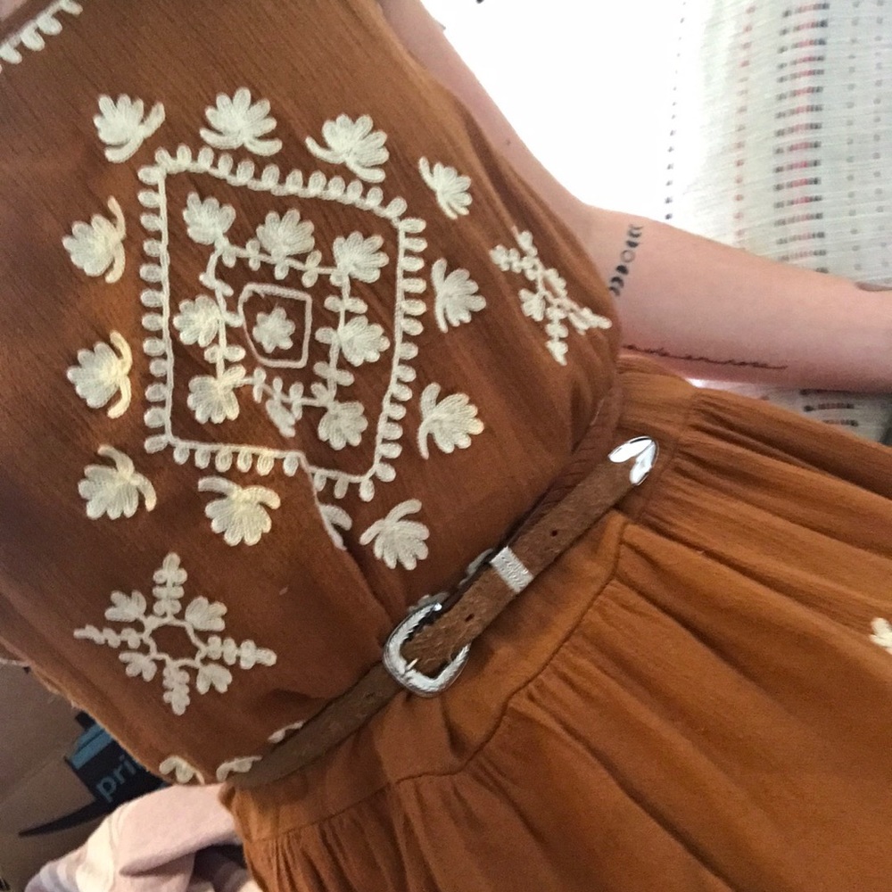 Embroidered Fall Dress - Picture 5 of 5